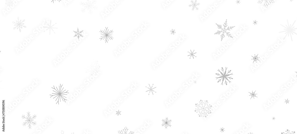 Snowflake Storm: Astonishing 3D Illustration of Descending Festive Snowflakes Snowflake Storm: Astonishing 3D Illustration of Descending Festive Snowflakes