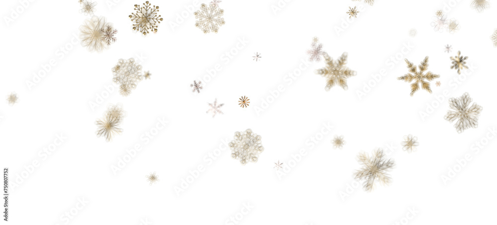 Sparkling Snowfall: Dynamic 3D Illustration of Falling Christmas Snowflakes Sparkling Snowfall: Dynamic 3D Illustration of Falling Christmas Snowflakes