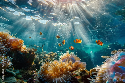 Photograph underwater scenes and aquatic life showcasing the beauty and fragility of marine ecosystems