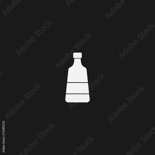 Mashing icon simple sign isolated on black background