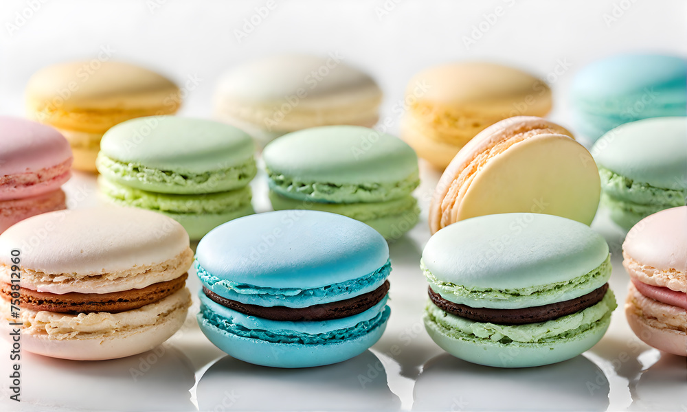 Fototapeta premium Assorted Macarons