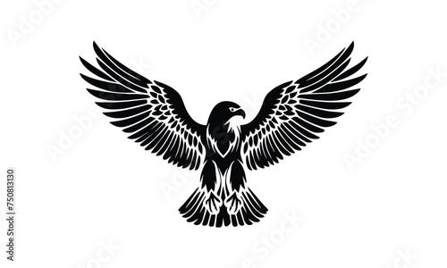 eagle with wings, eagle flying, eagle logo design 