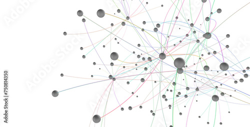 Abstract network of physical devices on the Internet using a network connection