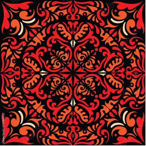 seamless pattern with flowers
