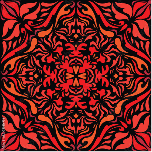 seamless pattern with flowers