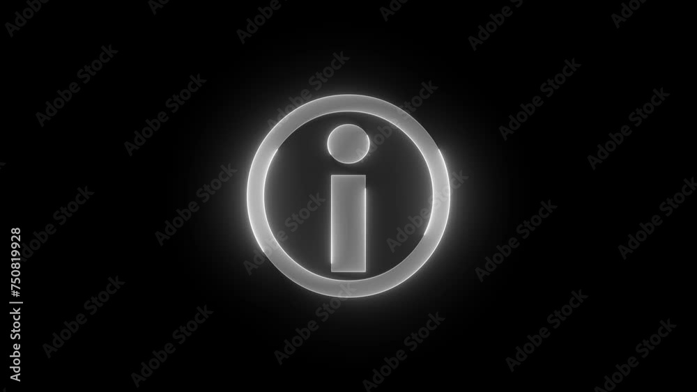 Help desk icon glowing neon white color animation black background Help desk icon glowing neon white color animation black background