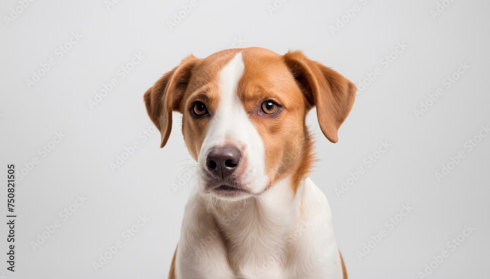 dog on a white background dog on a white background
