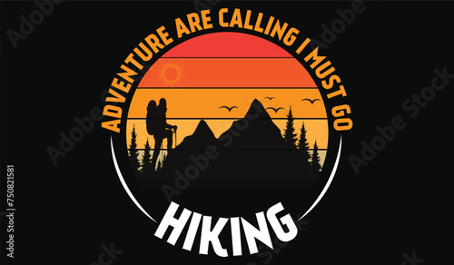 Adventure T-shirt design and hiking t shirt design