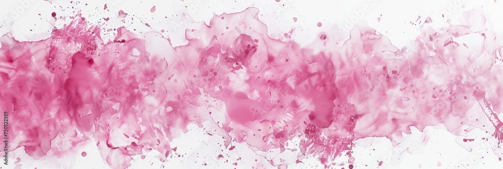 Watercolor Splash Background with Line Art Peony Generative AI Watercolor Splash Background with Line Art Peony Generative AI