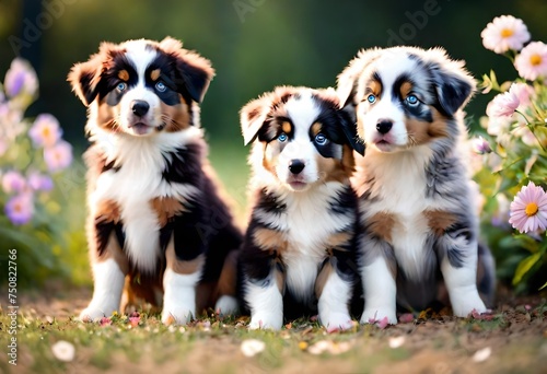 group of puppies