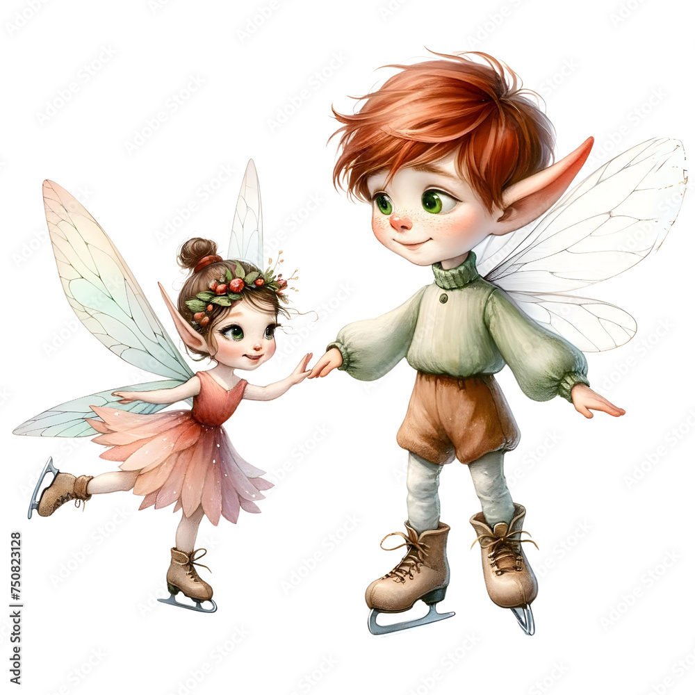 Fairy and Pixie favarite activities clipart watercolor PNG Fairy and Pixie favarite activities clipart watercolor PNG