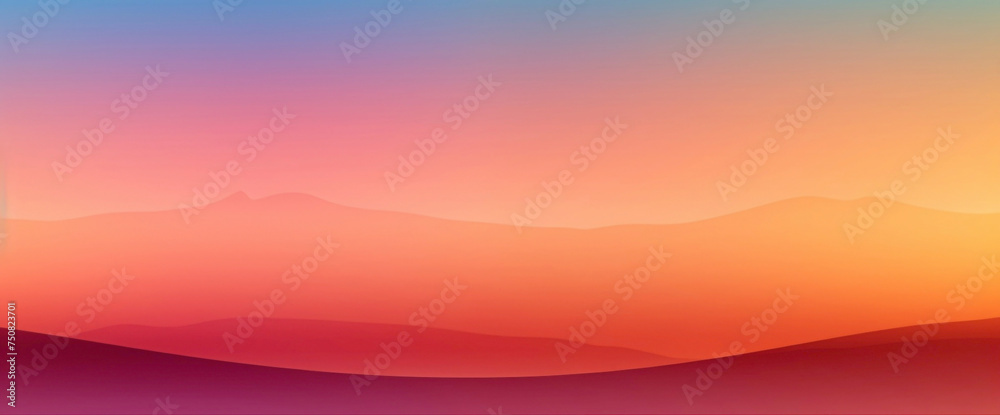 Fototapeta premium Sunrise gradient backdrop alive with vibrant hues, igniting inspiration for graphic design compositions with its radiant colors.