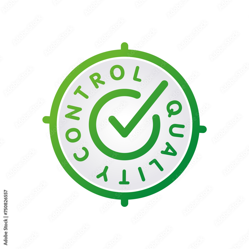 quality control stamp. round quality control concept quality control stamp. round quality control concept