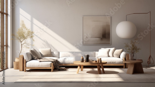 A modern living room with customizable furniture pieces that can be rearranged to suit any taste 