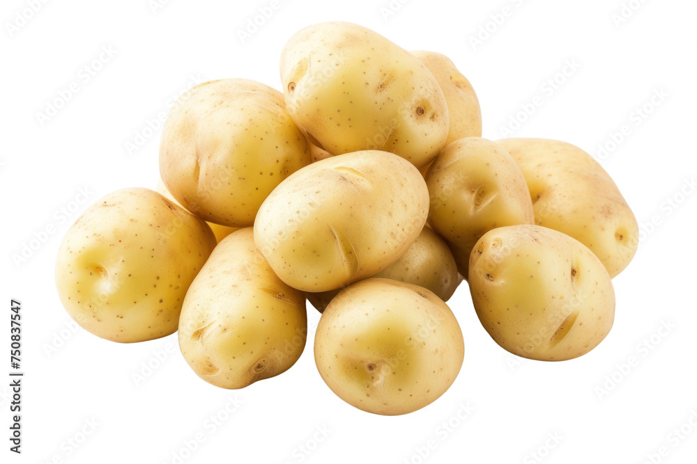 White potatoes Isolated on a transparent background. White potatoes Isolated on a transparent background.