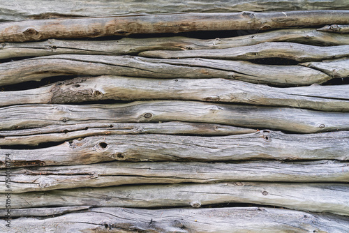 a simple timber wall for a Norwegian hay loft photo