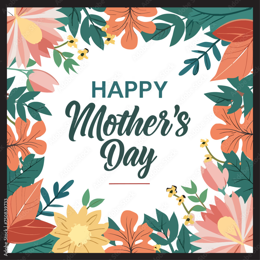 frame of happy mother's day frame of happy mother's day