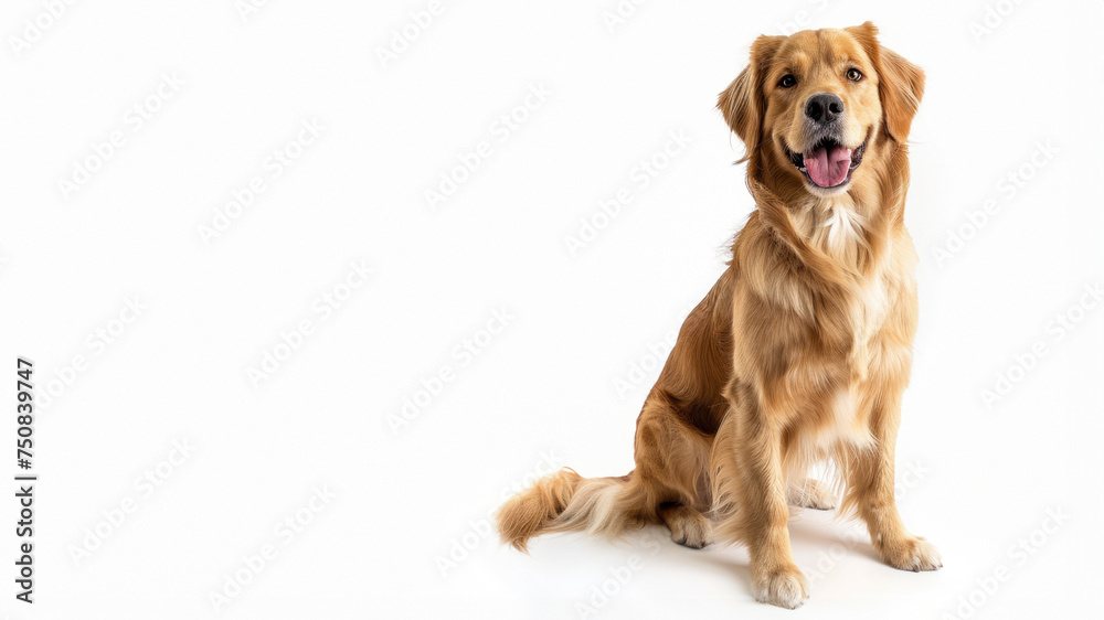 An amused Golden Retriever sits mischievously with its face hidden by a blurred square, creating a laughable visual puzzle An amused Golden Retriever sits mischievously with its face hidden by a blurred square, creating a laughable visual puzzle