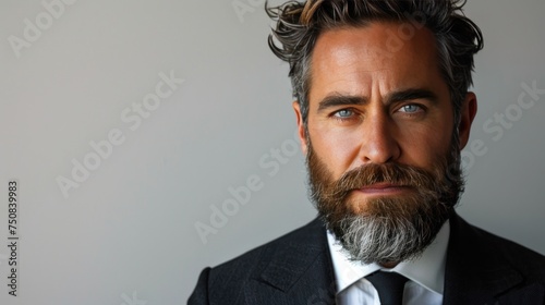 Man With Beard Wearing Suit and Tie
