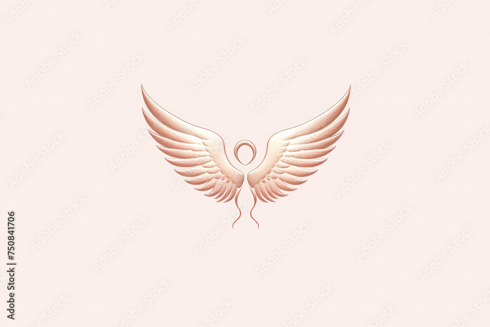 Obraz premium A symbol of unity and success, an abstract handshake with wings embodies concepts of delivery, business, cooperation, and corporate financial achievements.