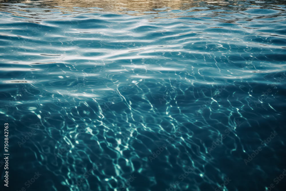 Explore the mesmerizing depths of the oceans blue abyss, illuminated by sunlight, creating a captivating backdrop for diving and scuba adventures.