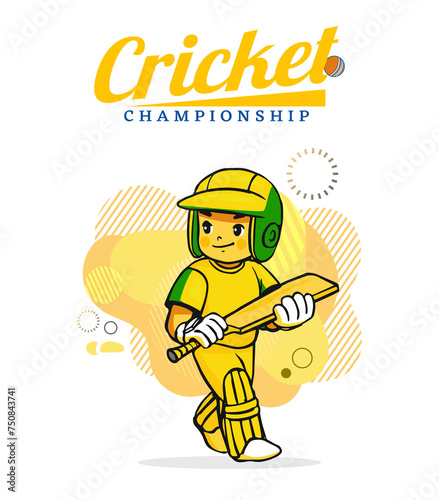 Super Kings Cricket Championship: Cricket Player Walking in Indian Premier League photo