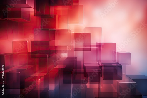 abstract background of squares in purple tones, texture of 3D squares in purple tones. Futuristic modern wallpaper of the future.