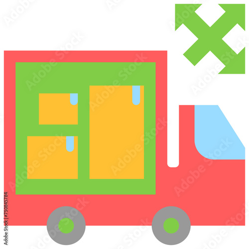 distributor flat style icons