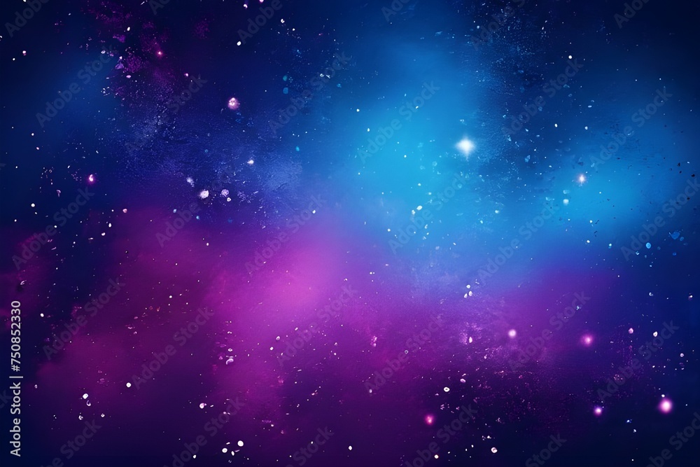Dark Blue Purple Pink Retro Vibe Abstract with Color Gradient and Bright Light Glow
