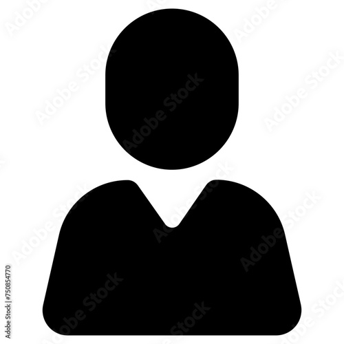 avatar icon, simple vector design