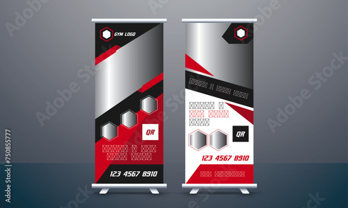 Gym and Fitness Center Roll Up Banner & Signage Design