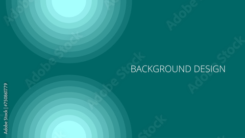 Aquamarine green abstract background with gradient rounds. Blended overlay pattern	