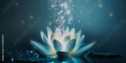 lotus flower on a lake