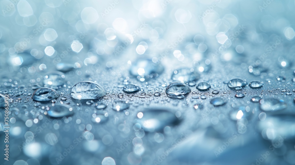 Raindrops background, featuring a close-up view of glistening water droplets on a surface. Raindrops background, featuring a close-up view of glistening water droplets on a surface.