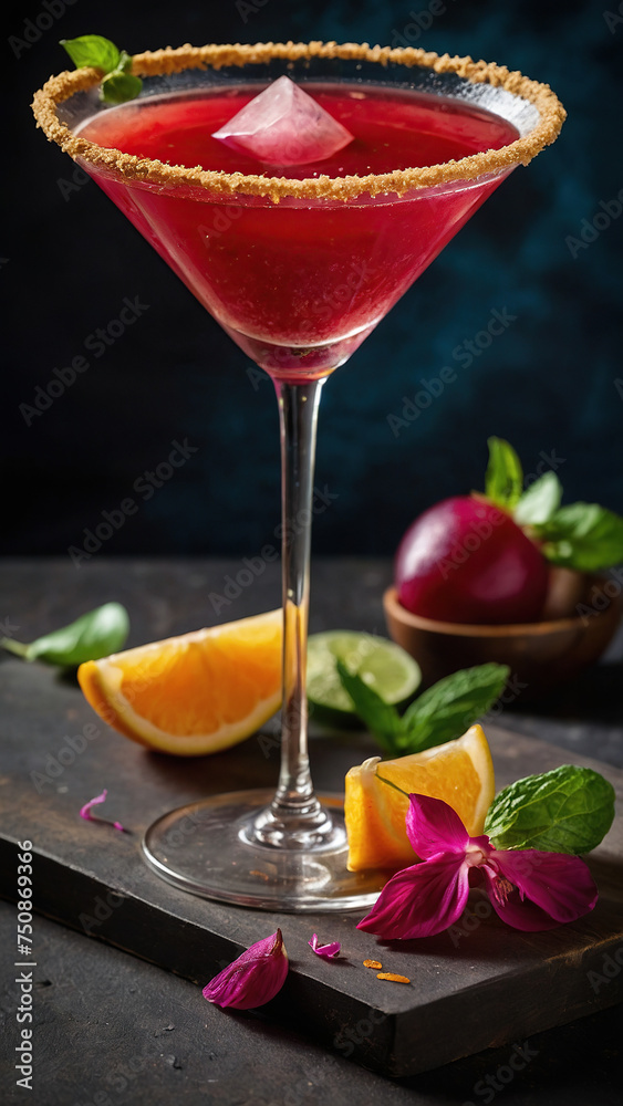 Classic Cosmopolitan Cocktail created by the hands of a Master. Classic Cosmopolitan Cocktail created by the hands of a Master.