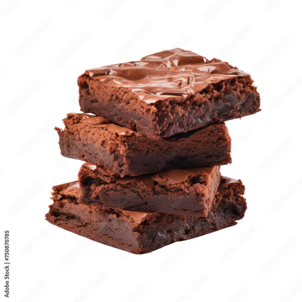 Brownies Isolated on transparent background Brownies Isolated on transparent background