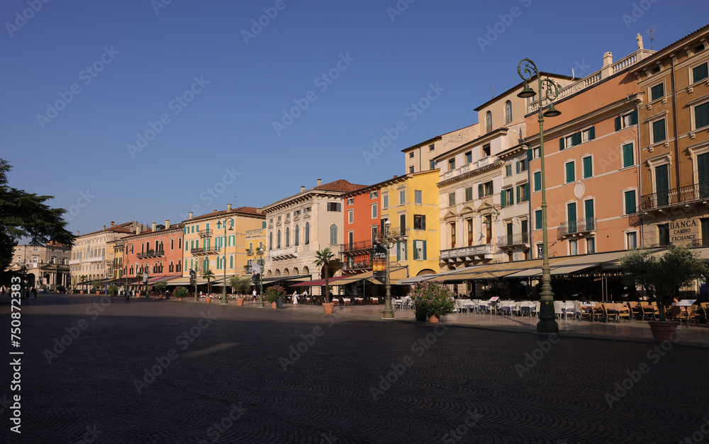 main square Piazza Bra in Verona