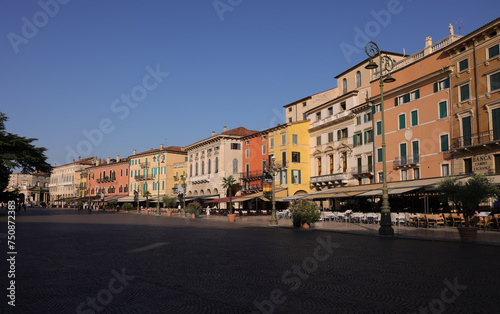 main square Piazza Bra in Verona