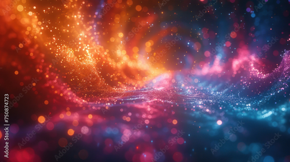 Obraz premium Blue nebula in deep space