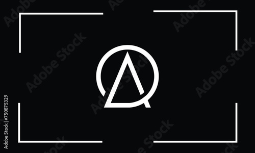 AO, OA, A, O, Abstract Letters Logo monogram