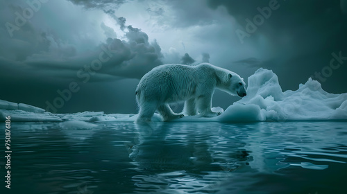 Iceberg: A Symbol of Hidden Danger and the Impact of Global Warming © Tharshan