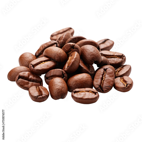 Coffee beans Isolated on transparent background