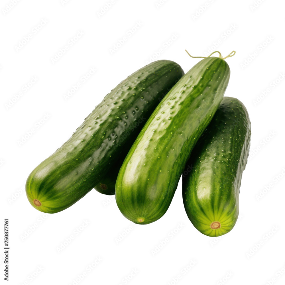 Cucumbers Isolated on transparent background Cucumbers Isolated on transparent background