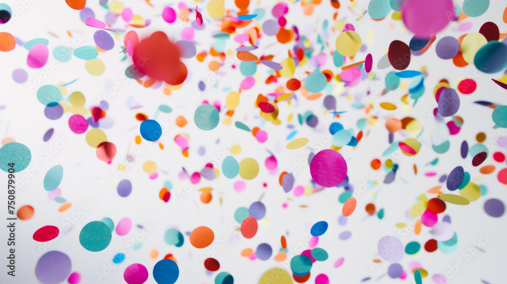 background pattern with colorful confetti
