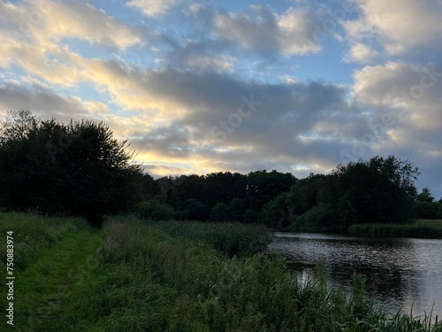 lake and clouds