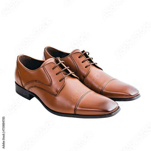 Leather shoes Isolated on transparent background