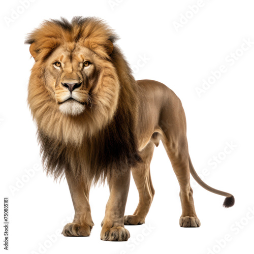 Lion isolated on transparent background © posterpalette