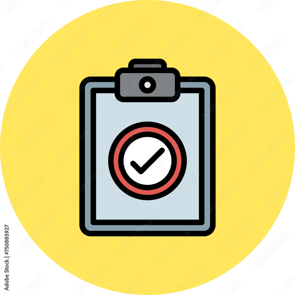 Checkmark Line Filled Circle Icon Checkmark Line Filled Circle Icon