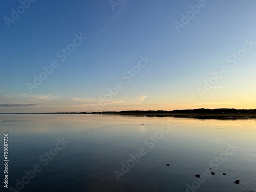 sunset over the sea