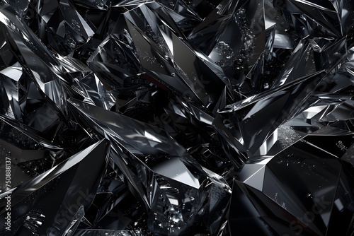 abstract background with texture of black crystals,shimmering and sparkling,close-up,copy space,concept of creative and trendy graphic and web design,wallpaper,